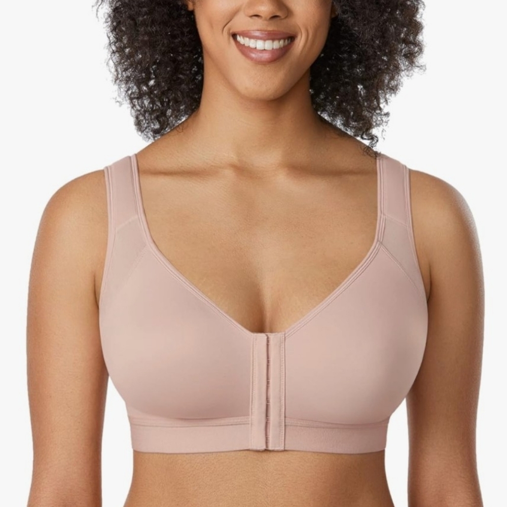 Women's Front Closure Bra - Pink